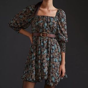 Anthropologie MISA Los Angeles Smocked Mini Dress